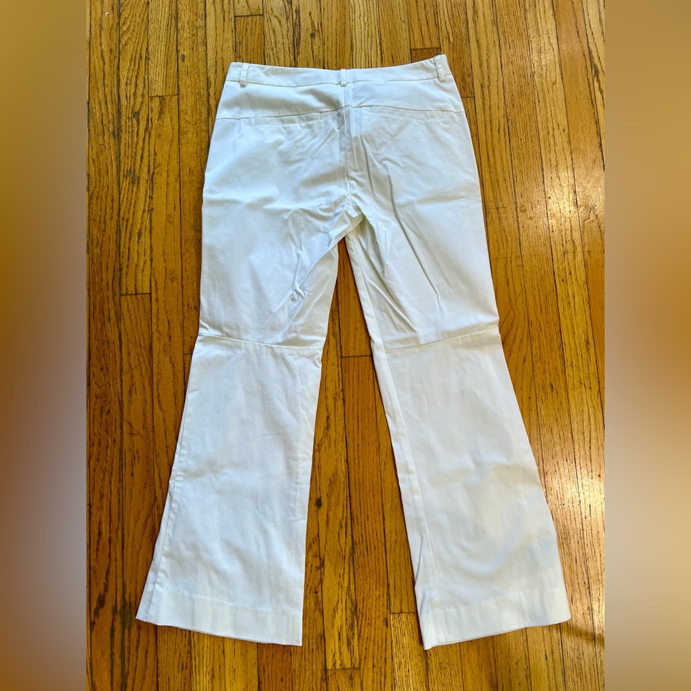 Theory Size 4 Women's White Sailor Pants - image 2